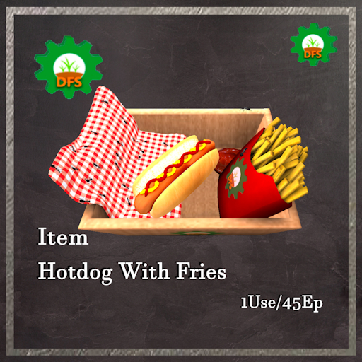 DFS Hotdog With Fries Textur