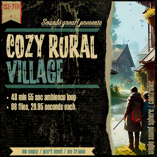 Sounds Great! Single Controller - Cozy Rural Village