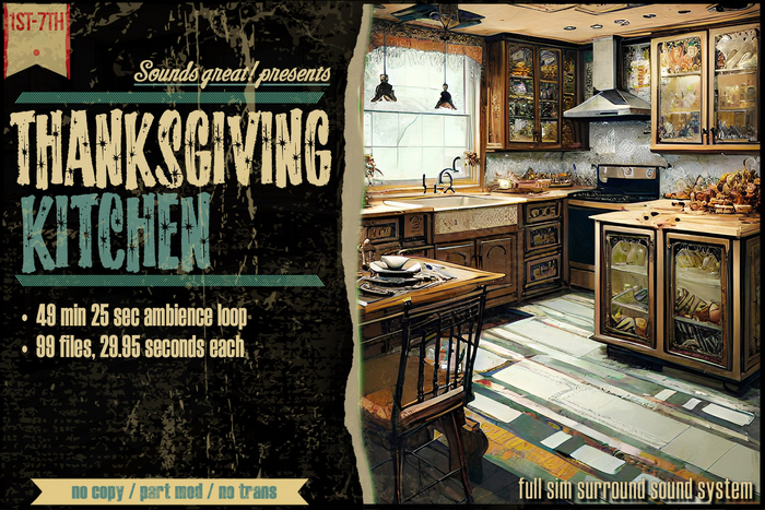 Sounds Great! Ambient System - Cozy Thanksgiving Kitchen