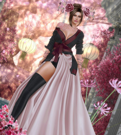 POISON ROUGE Mitsune SET BLACK/Purple //  legacy