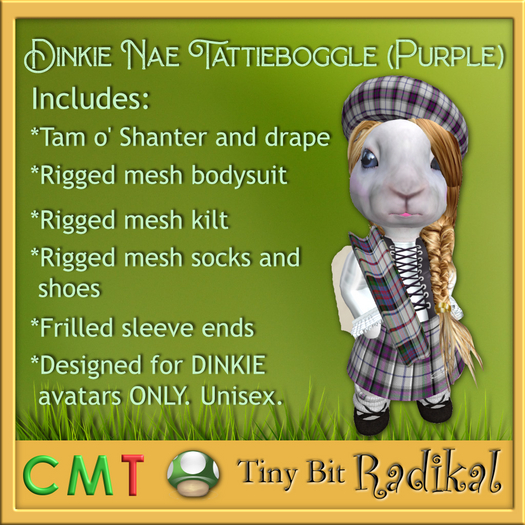 Dinkie Nae Tattieboggle (Purple)