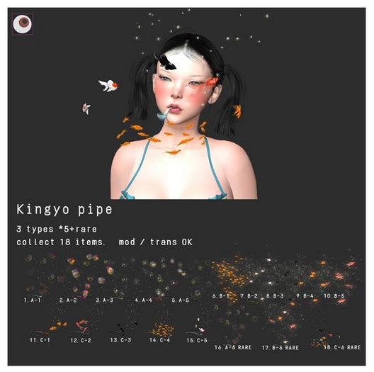 18.*N*Kingyo Pipe C-6 RARE