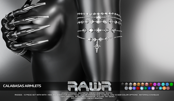 RAWR! Calabasas Armlets (add me)