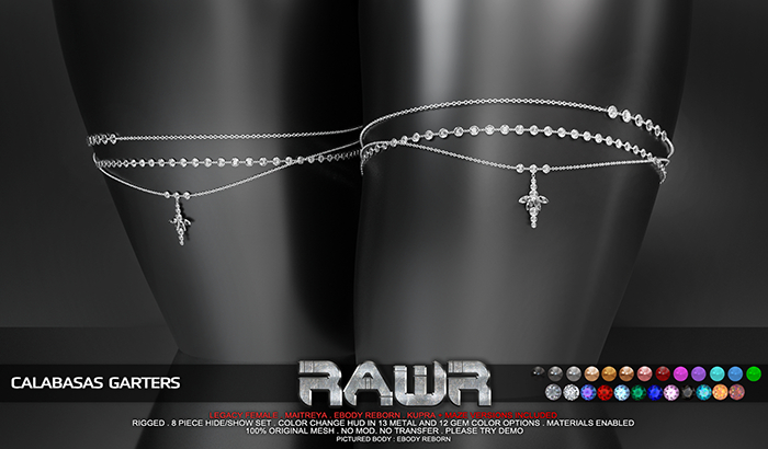 RAWR! Calabasas Garters (add me)
