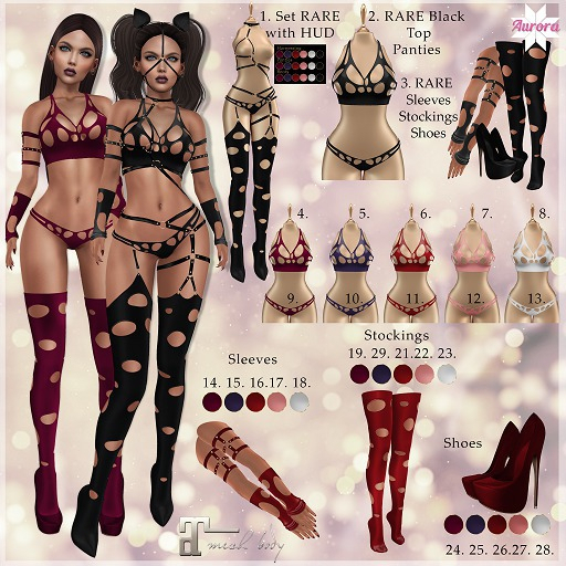 22. AURORA Mandy Stockings Pink