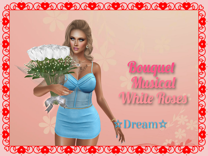 Bouquet Musical White Roses