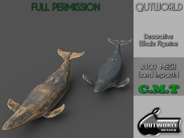 .::QUTWORLD Decorative Whale Figurine::.FP