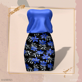 *** Harmonia Blue Night Nadia Pencil Dress Legacy Maitreya and Petite Slink Altamura STAR