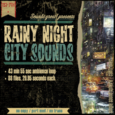 Sounds Great! Single Controller - Rainy Night City Sounds