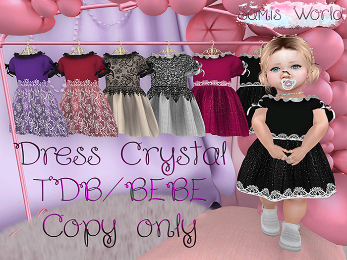 *SW* Dress Crystal TDB/BEBE FATPACK