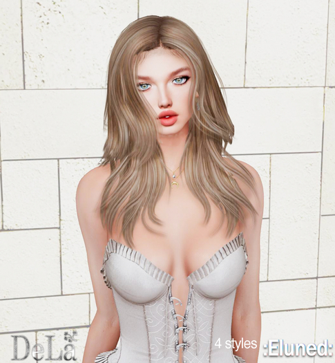 =DeLa*= Mesh Hair "Eluned" All colors