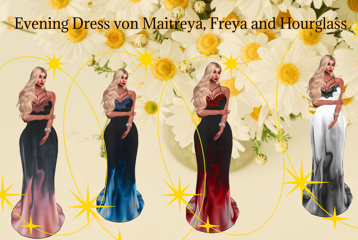 Formal Evening Dress Ana, Maitreya, Freya, Hourglass