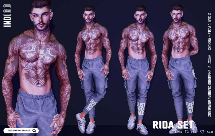 [InDiGo] Rida Breathing & Static Stands Set