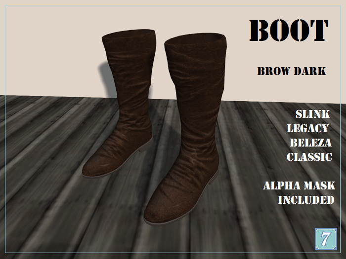 Boot - Dark Brown ~7~