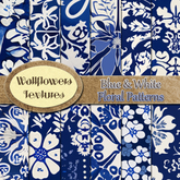 *Wallflowers* Blue & White Floral Patterns