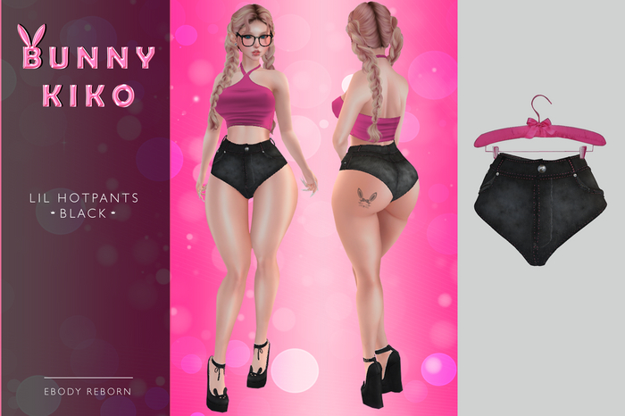 lil hotpants - black - reborn