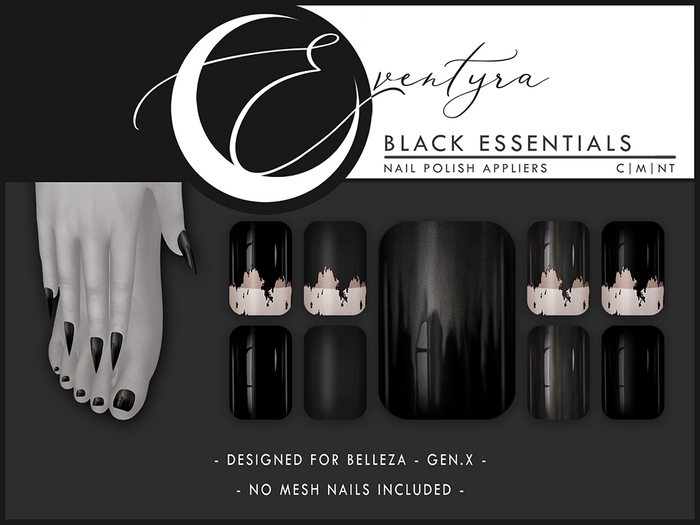 Eventyra - GenX Nail HUD - Black Essentials