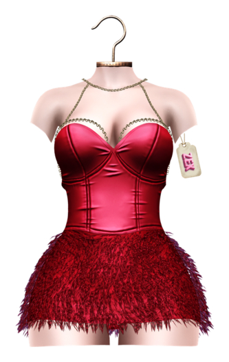 Christina fluffy dress (BLOOD): Legacy Maitreya Reborn Belleza Gen.X