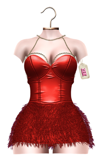 Christina fluffy dress (COPPER): Legacy Maitreya Reborn Belleza Gen.X
