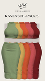 DRAMA QUEEN Kayla Cashmere Set - Pack 3 (ADD)