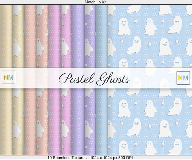 Pastel Ghosts Halloween