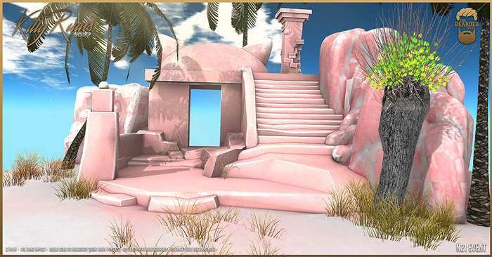 Kitty Ruins Backdrop v2 - The Bearded Guy