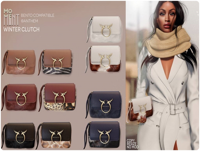 MOVEMENT - Winter clutch LATTE WEAR ME TO UNPACK*