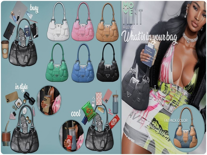 MOVEMENT - What is in your bag - Cool -PINK  WEAR ME TO UNPACK*