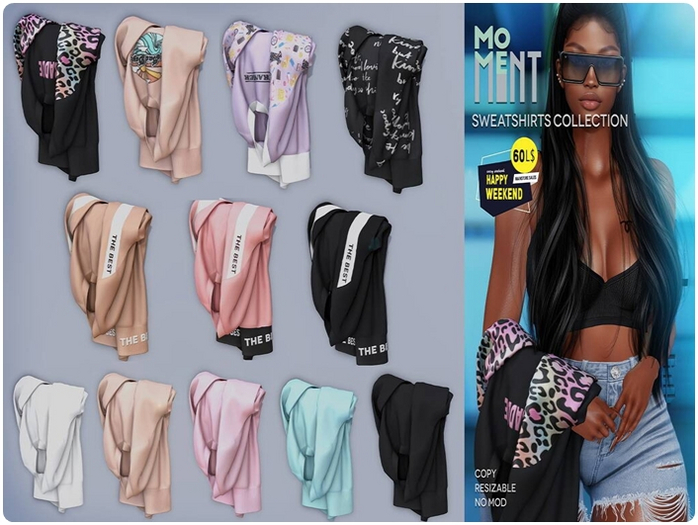 MOVEMENT - Words sweatshirt WEAR ME TO UNPACK*