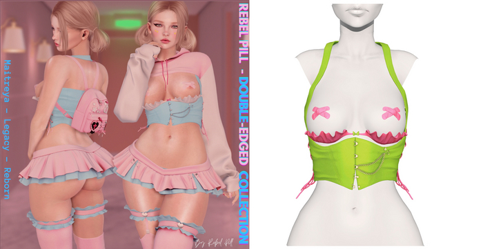 Rebelpill - Double-Edged Collection Vest Lime