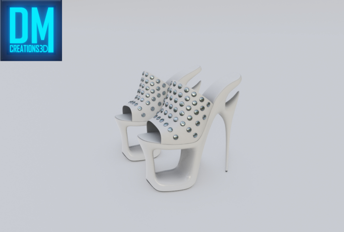 Aoi Shoes Heels Full Perm Mesh