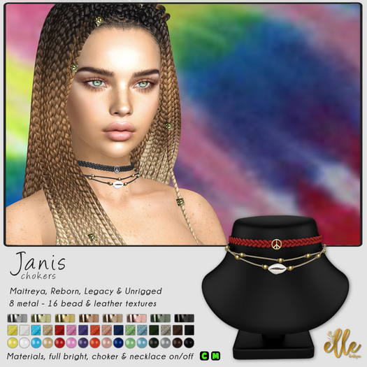 Elle Boutique - Janis Chokers V2 Maitreya, Ebody Reborn, Legacy