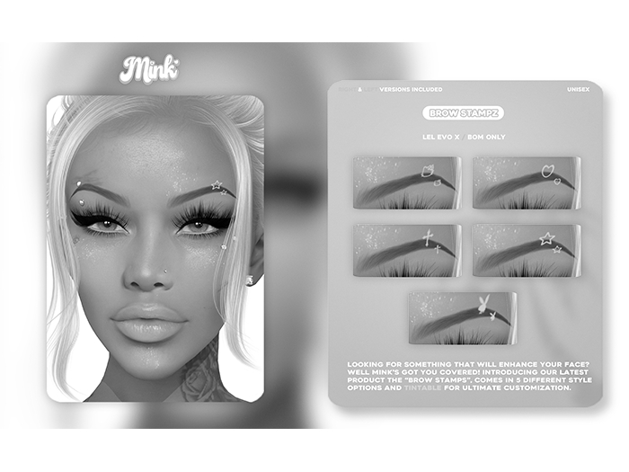 Mink: " Brow Stampz " - Lel Evo x BOM DEMO