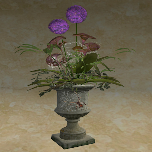Song's Allium Marsh in Pedestal with spider