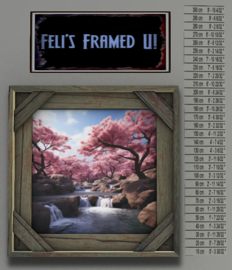 Feli Frame lg cherry blossoms