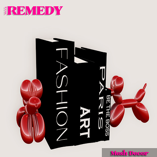 [MR] - Balloon Dog Bookends (Red)