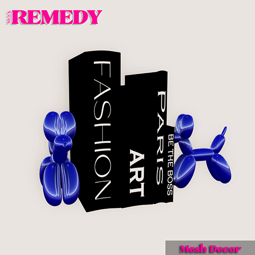 [MR] - Balloon Dog Bookends (Blue)
