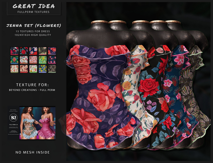GREAT IDEA - JENNA DRESS  - FLOWERS