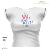 GIRLS RULE BOYS DROOL Red Blue For Women (BOXED)