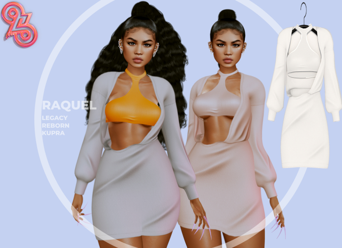 Four23 Raquel Set White