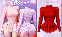 Mewsery Chichi Dress{Ruby}