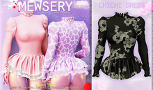 Mewsery Chichi Dress{Dragon.Noir}