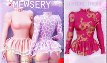 Mewsery Chichi Dress{Dragon.Pink}