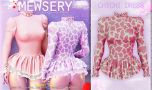 Mewsery Chichi Dress{Cow.Pink}