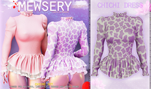 Mewsery Chichi Dress{Cow.Lilac}