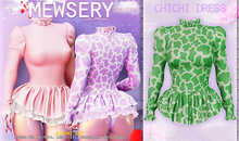 Mewsery Chichi Dress{Cow.Fern}