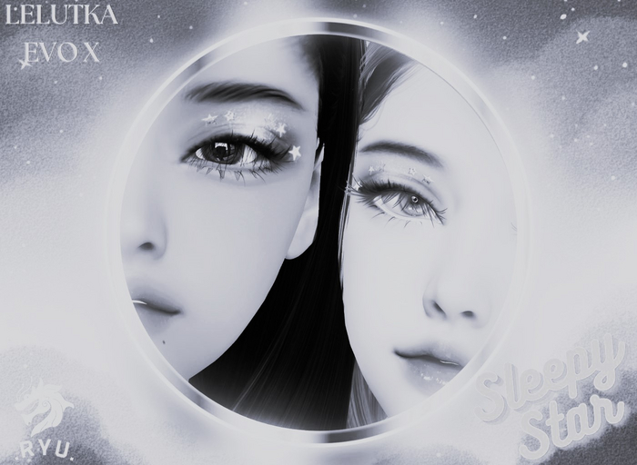 .RYU. - sleepy star eyeshadow glitter lel evo x DEMO