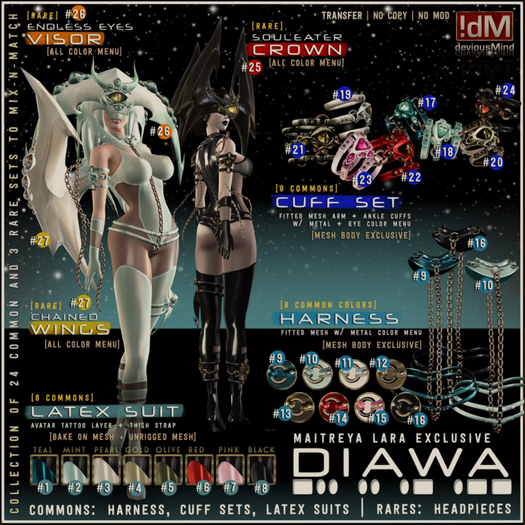 26 RARE !dM Diawa - EndlessEyes Visor **RARE** (BOX)