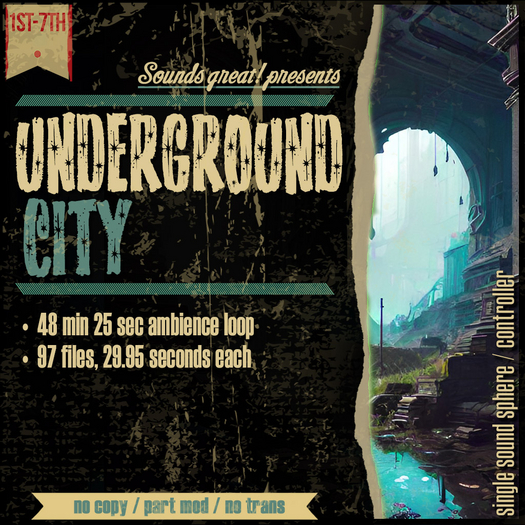 Sounds Great! Single Controller - Underground City