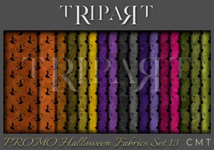.::TRIPART::. "PROMO"  Halloween Fabrics Set 13